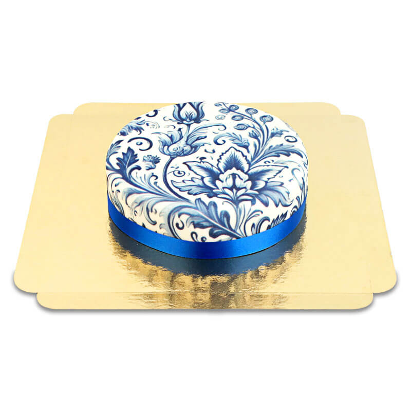 Blaue Porzellanmalerei Torte 🍰 deinetorte.de
