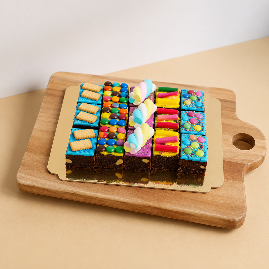 15 Brownies mit bunter Deko-Mix