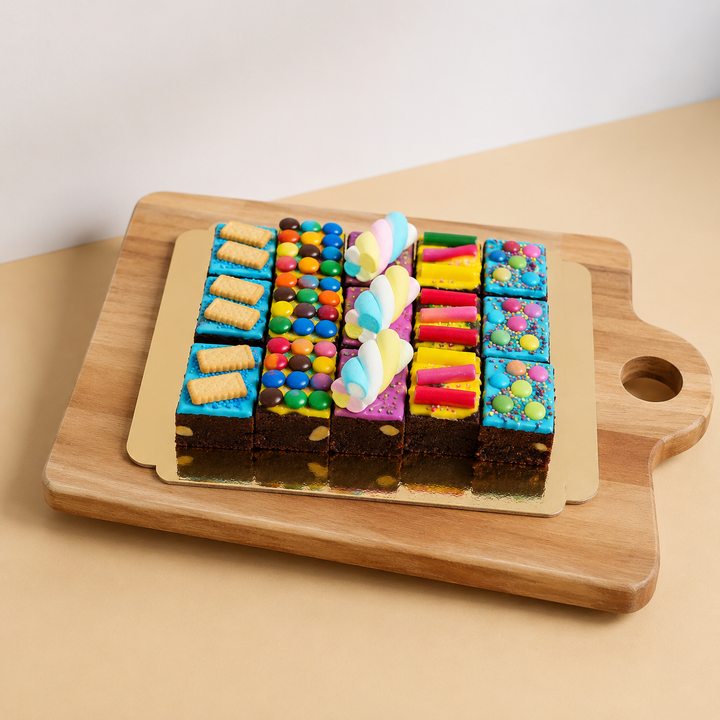 15 Brownies mit bunter Deko-Mix