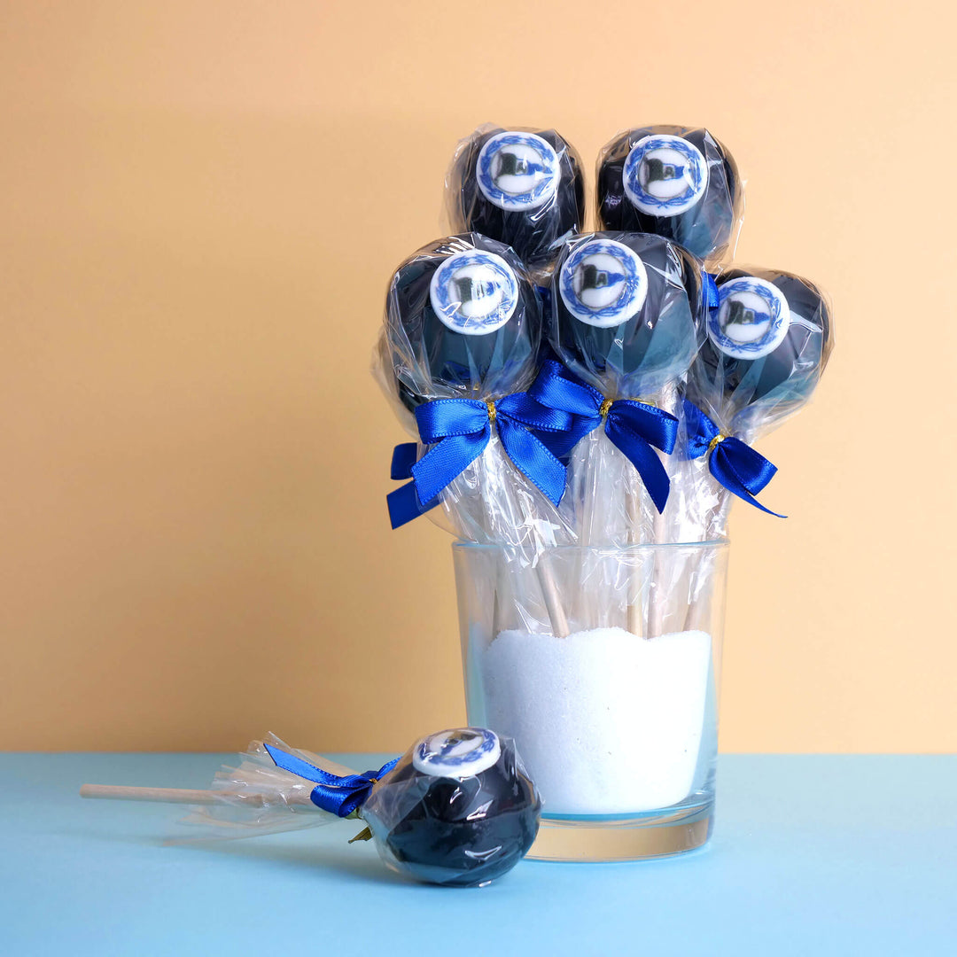 Arminia Bielefeld Cake-Pops, schwarz (12 Stück)