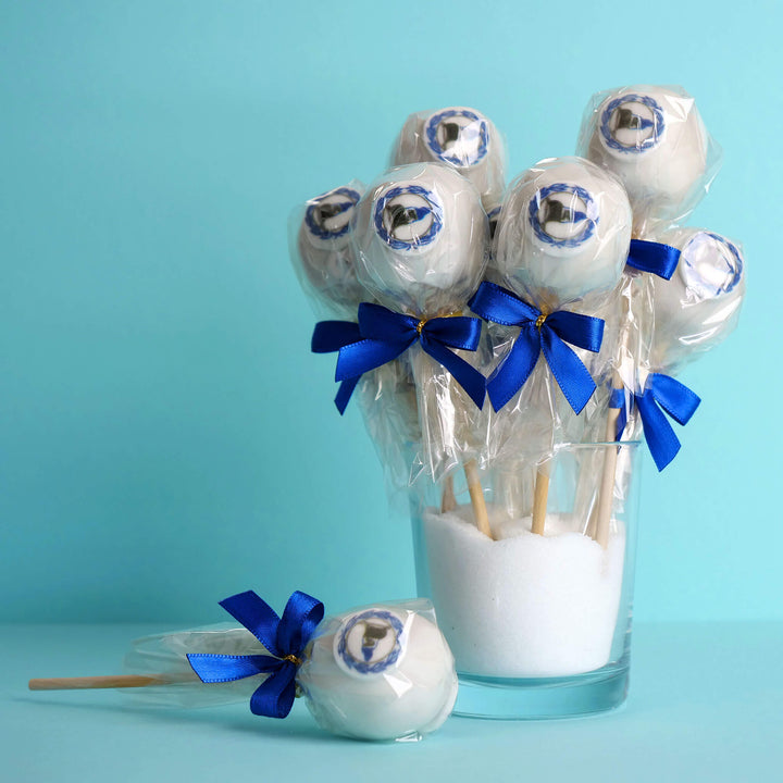 Arminia Bielefeld Cake-Pops, weiß (12 Stück)