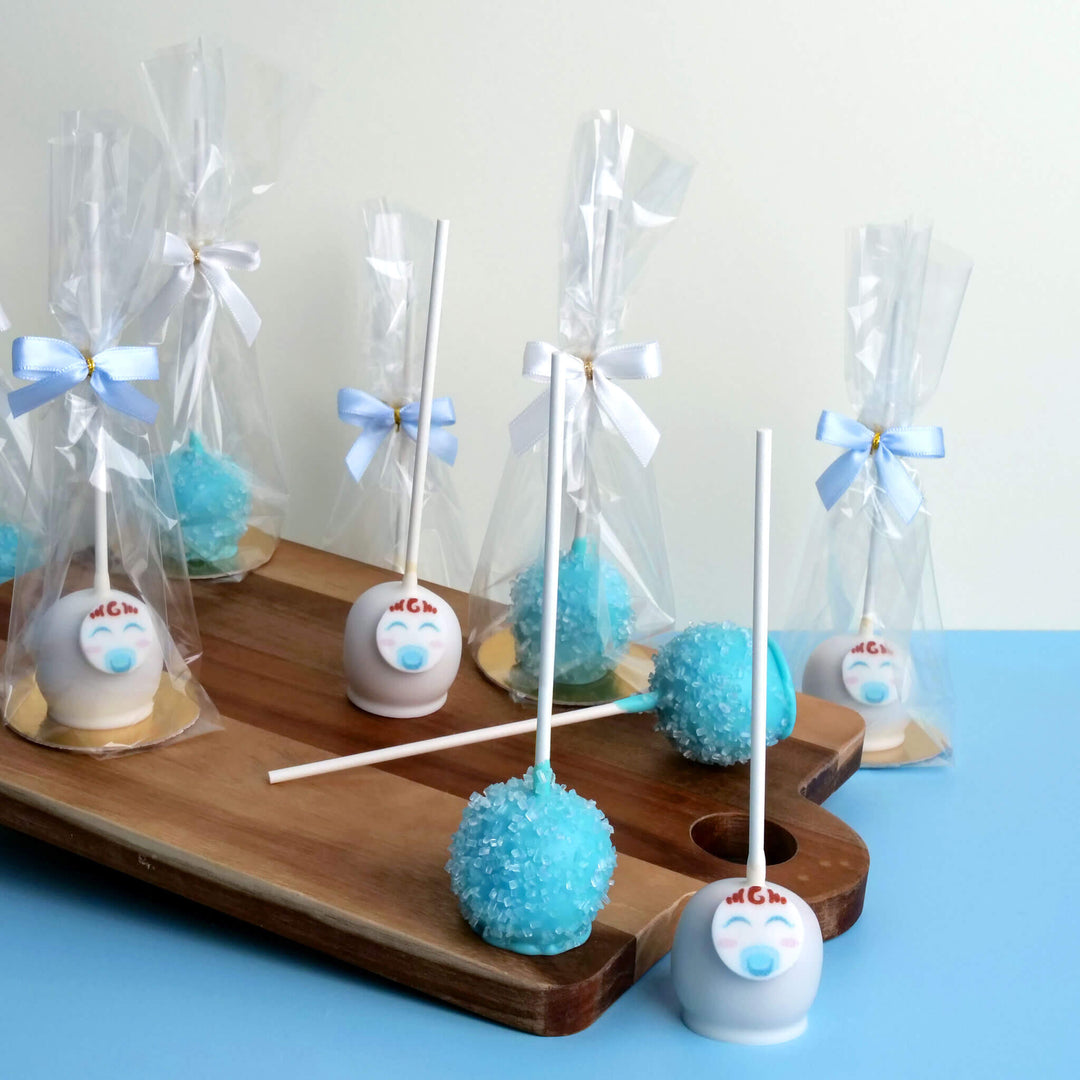 Blaue Babyface Cake-Pops (10 Stück)