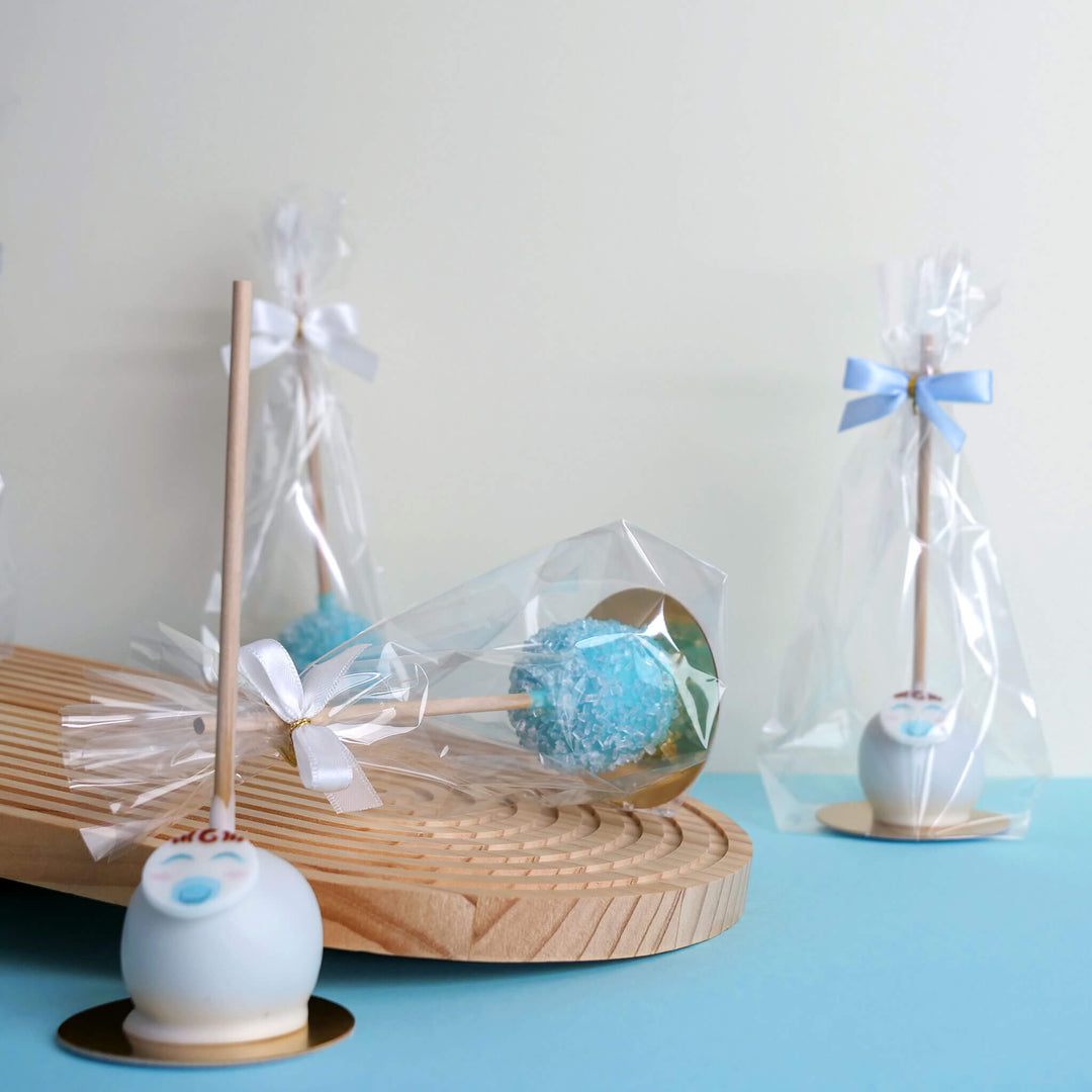 Blaue Babyface Cake-Pops (10 Stück)