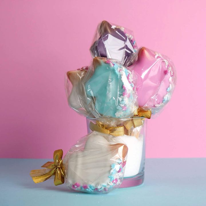 Bunte Einhorn-Cake-Pops (10 Stück)