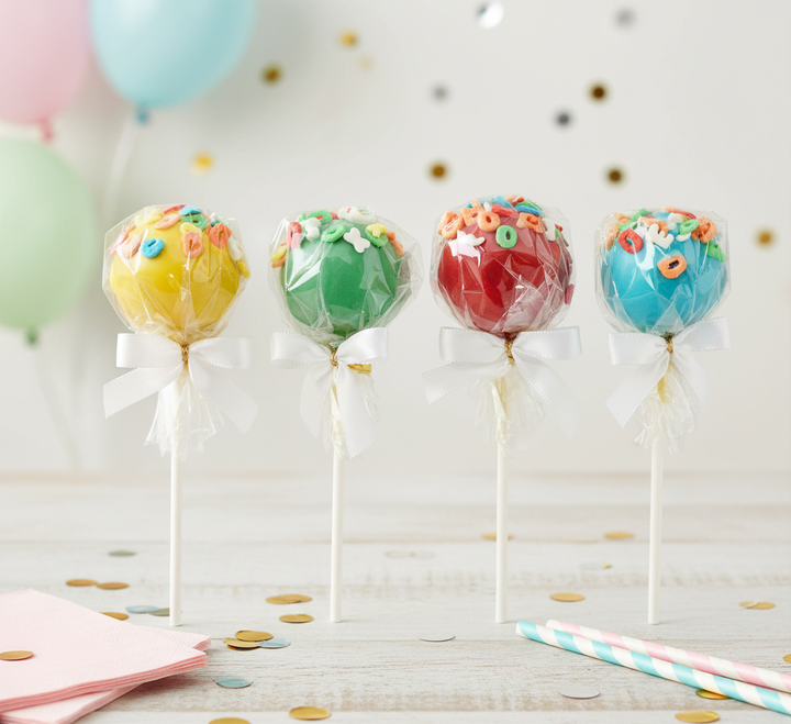 Bunte Buchstaben Cake-Pops (12 Stück)