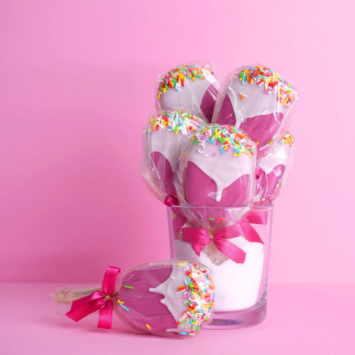 Cake-Popsicle in Rosa (10 Stück)