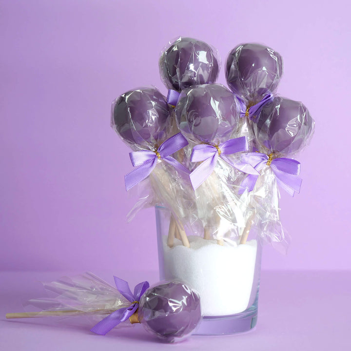 Einfarbige bunte Cake-Pops (12 Stück)