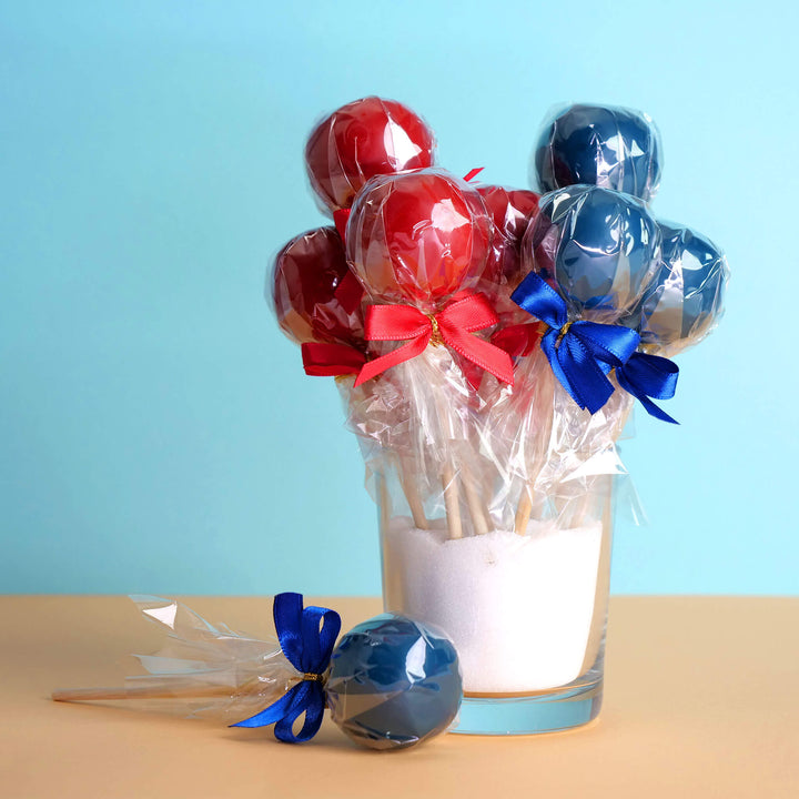 Bunte Cake-Pops in 2 Farben (2x6 Stück)