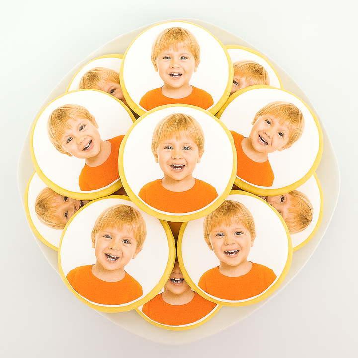 Foto-Keks, Rund (12 Stück)