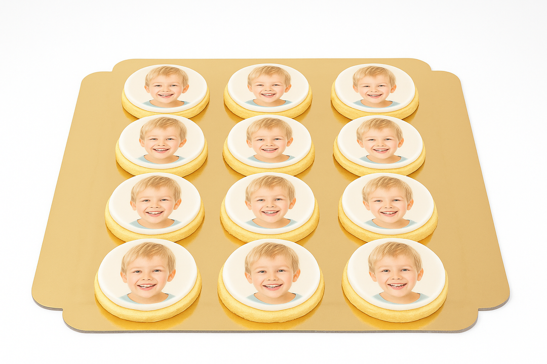 Foto-Keks, Rund (12 Stück)