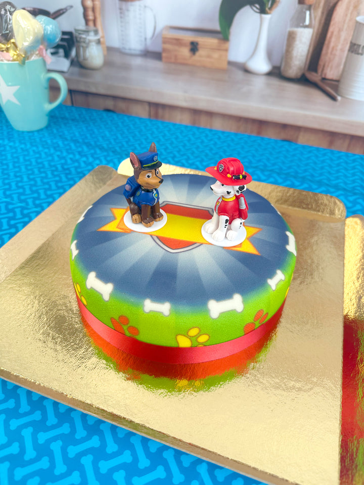 Chase und Marshall aus PAW Patrol® auf Hundehelden-Torte