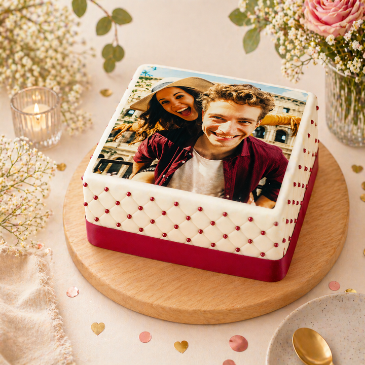 Quadratische Fototorte Deluxe