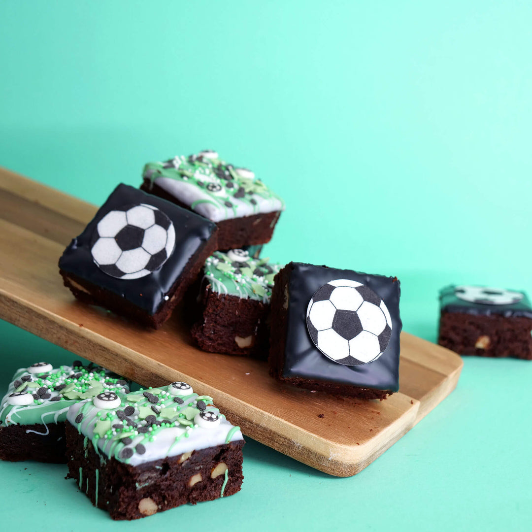 Fußball-Brownies (9 Stück)