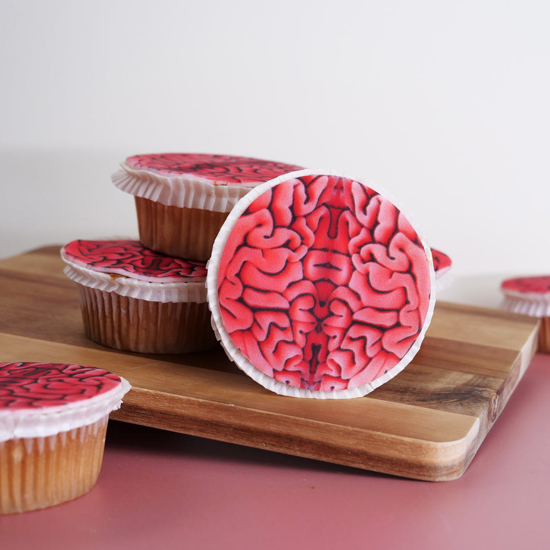 Gehirn-Cupcakes (9 Stück)