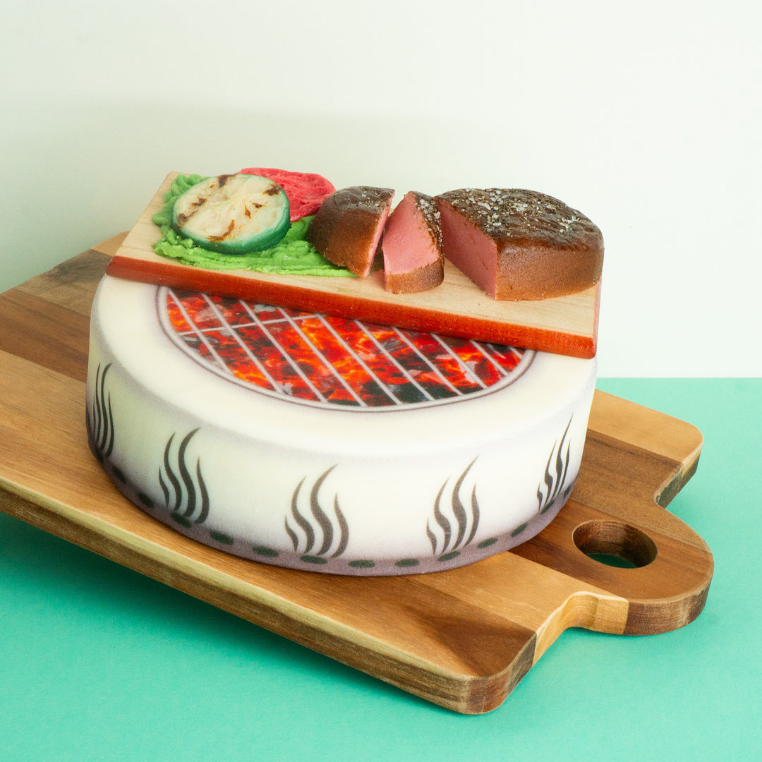 Grill-Torte mit Grillgut