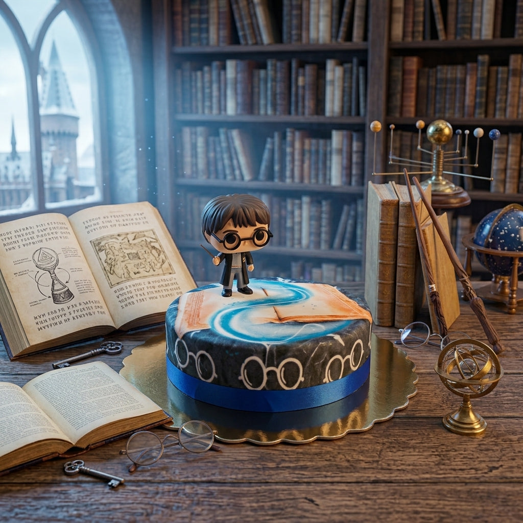 Harry Potter® auf blauer Zauber-Torte