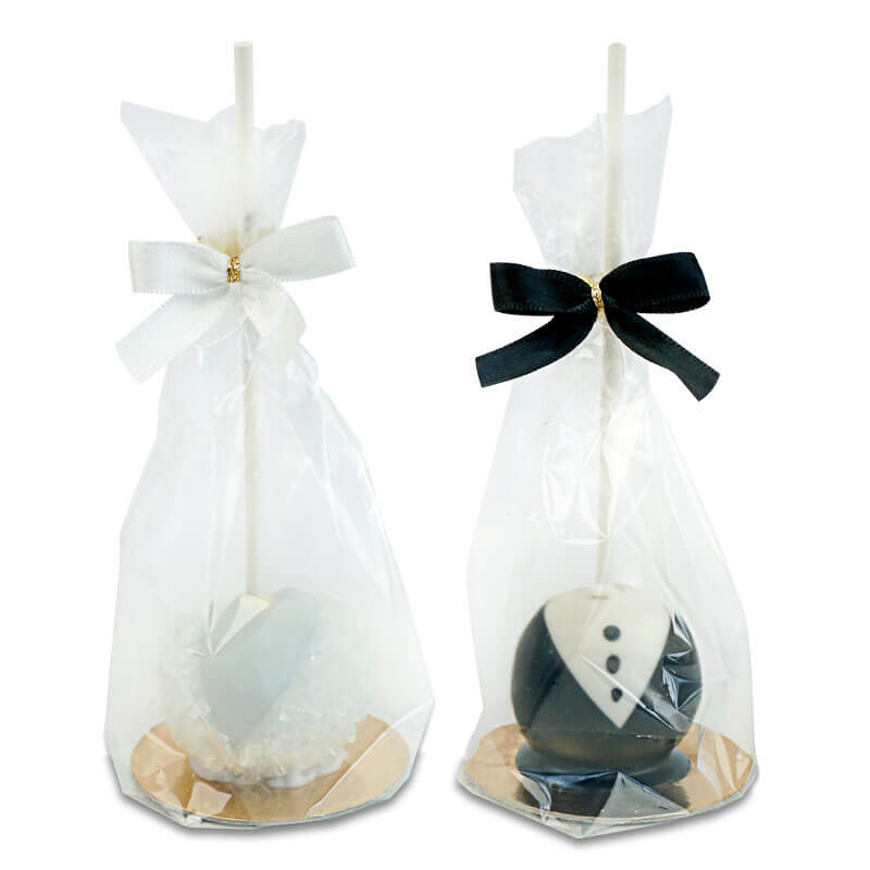 Hochzeits-Cake-Pops (10 Stück)