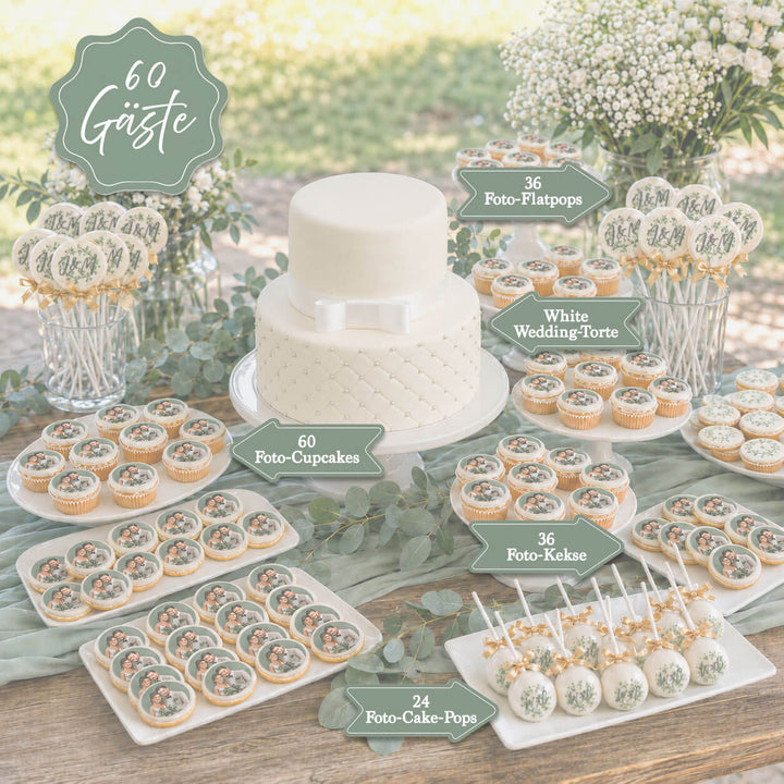 Hochzeitstorte & Sweet Table Rundum-sorglos-Komplettpaket