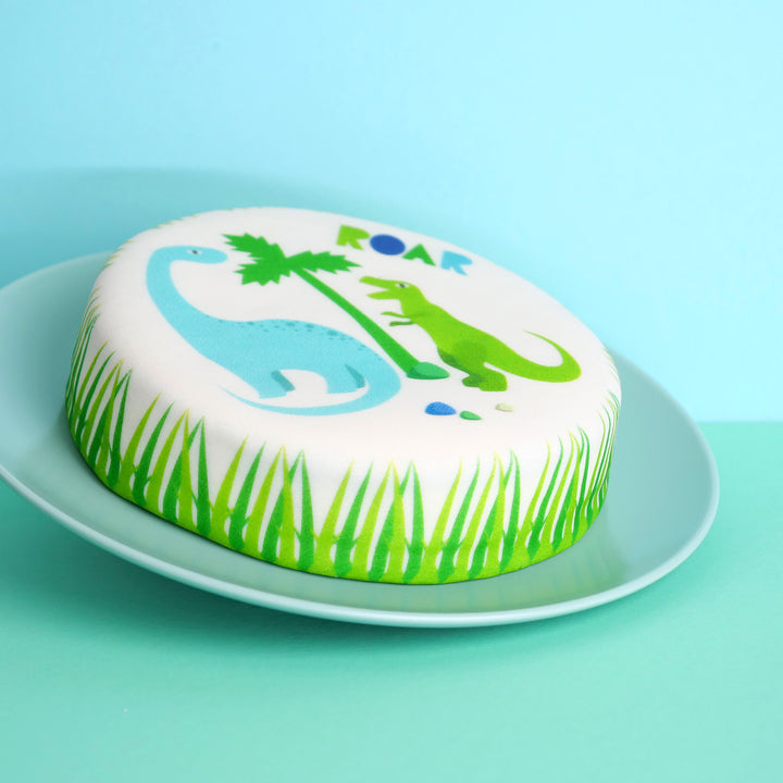 Kleine Dinosaurier-Torte