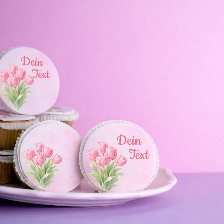 Muttertag Tulpen-Cupcakes (9 Stück)