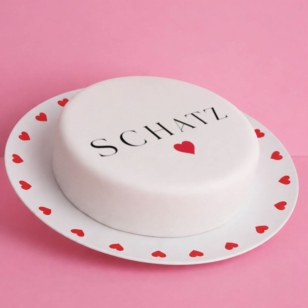 Schatz mit Herz-Torte