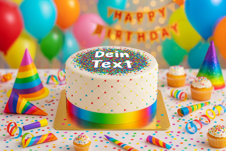 Deluxe Konfetti-Torte