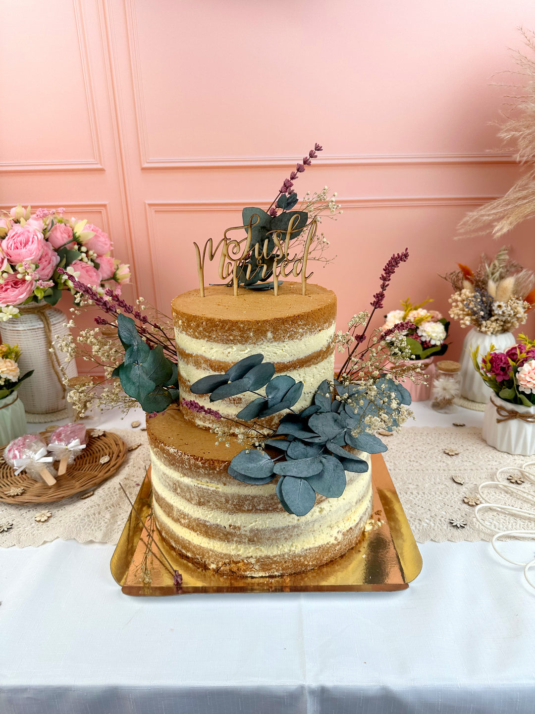 Naked Cake, Hochzeitstorte