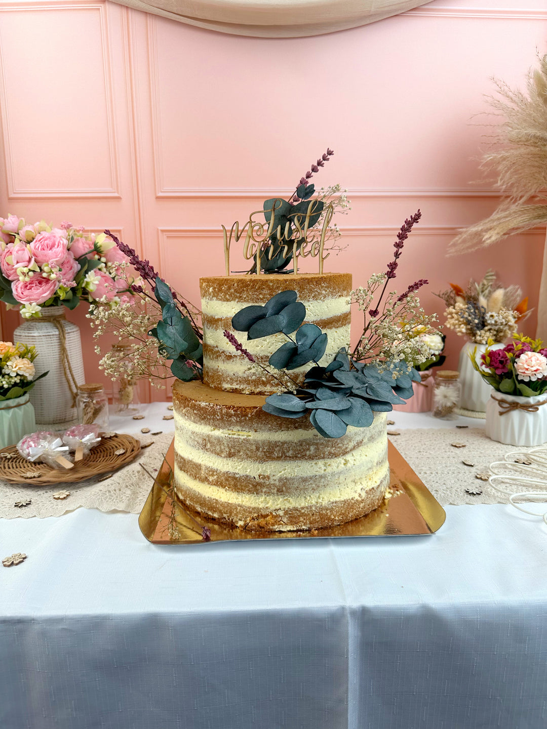 Naked Cake, Hochzeitstorte