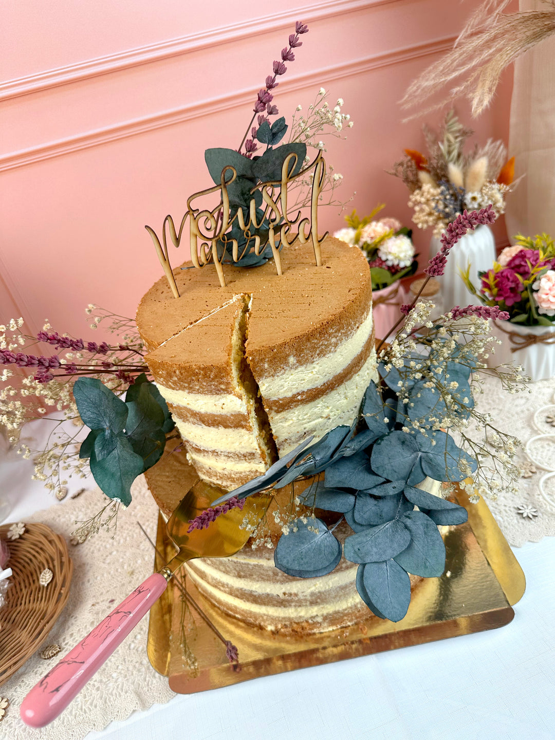 Naked Cake, Hochzeitstorte