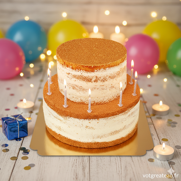 Naked Cake zweistöckig