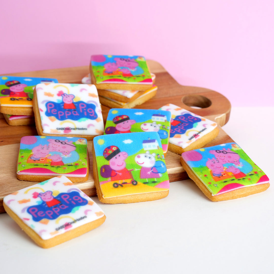 Peppa Wutz Kekse, Quadratisch (12 Stück)