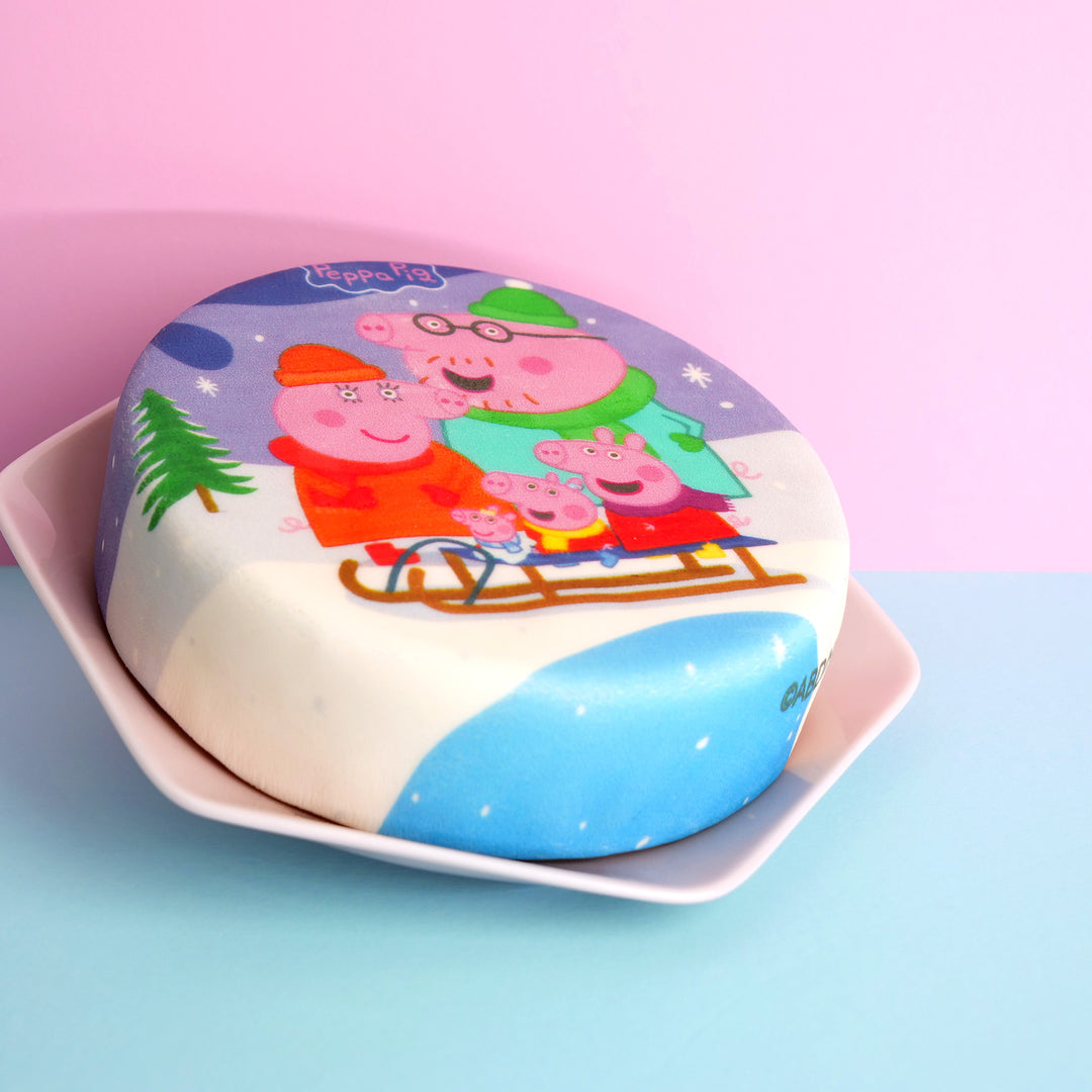 Peppa Wutz Winterspaß mit der Familie-Torte