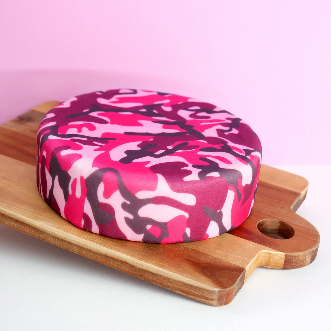 Pinke Camouflage-Torte