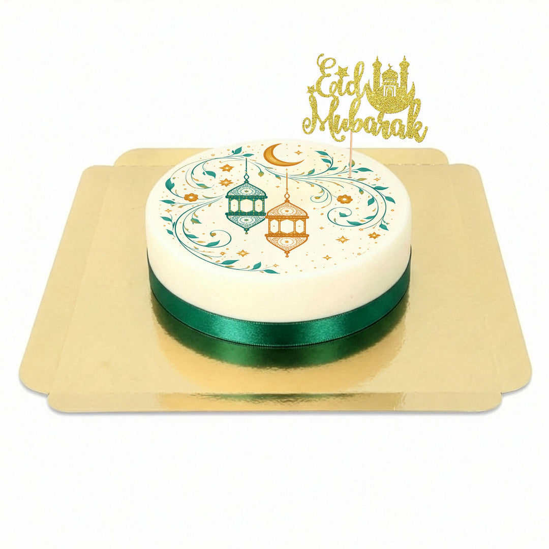 Eid Mubarak Torte mit Cake-Topper