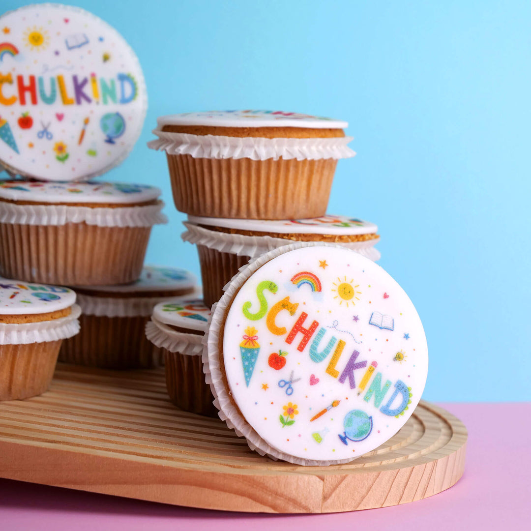 Schulkind-Cupcakes (9 Stück)