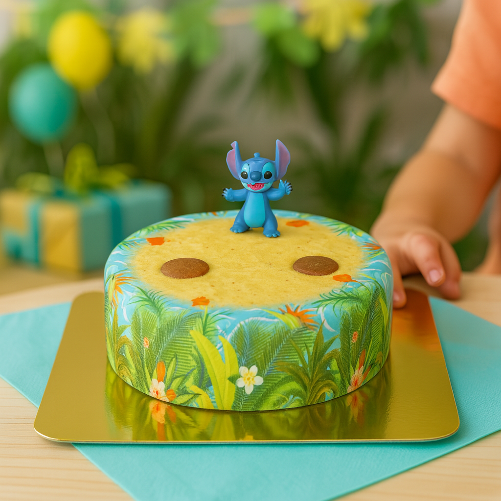 Stitch® auf Tropenstrand-Torte