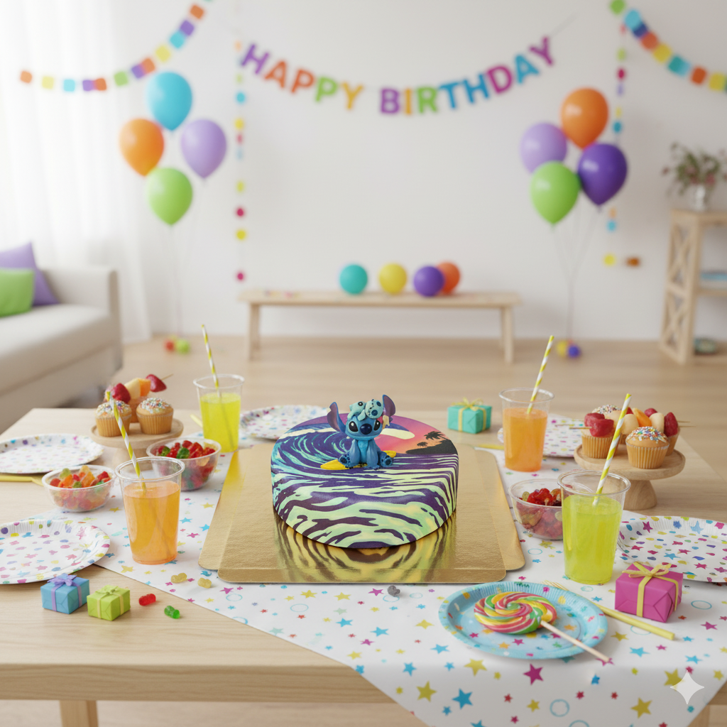 Stitch® auf Surfer-Torte