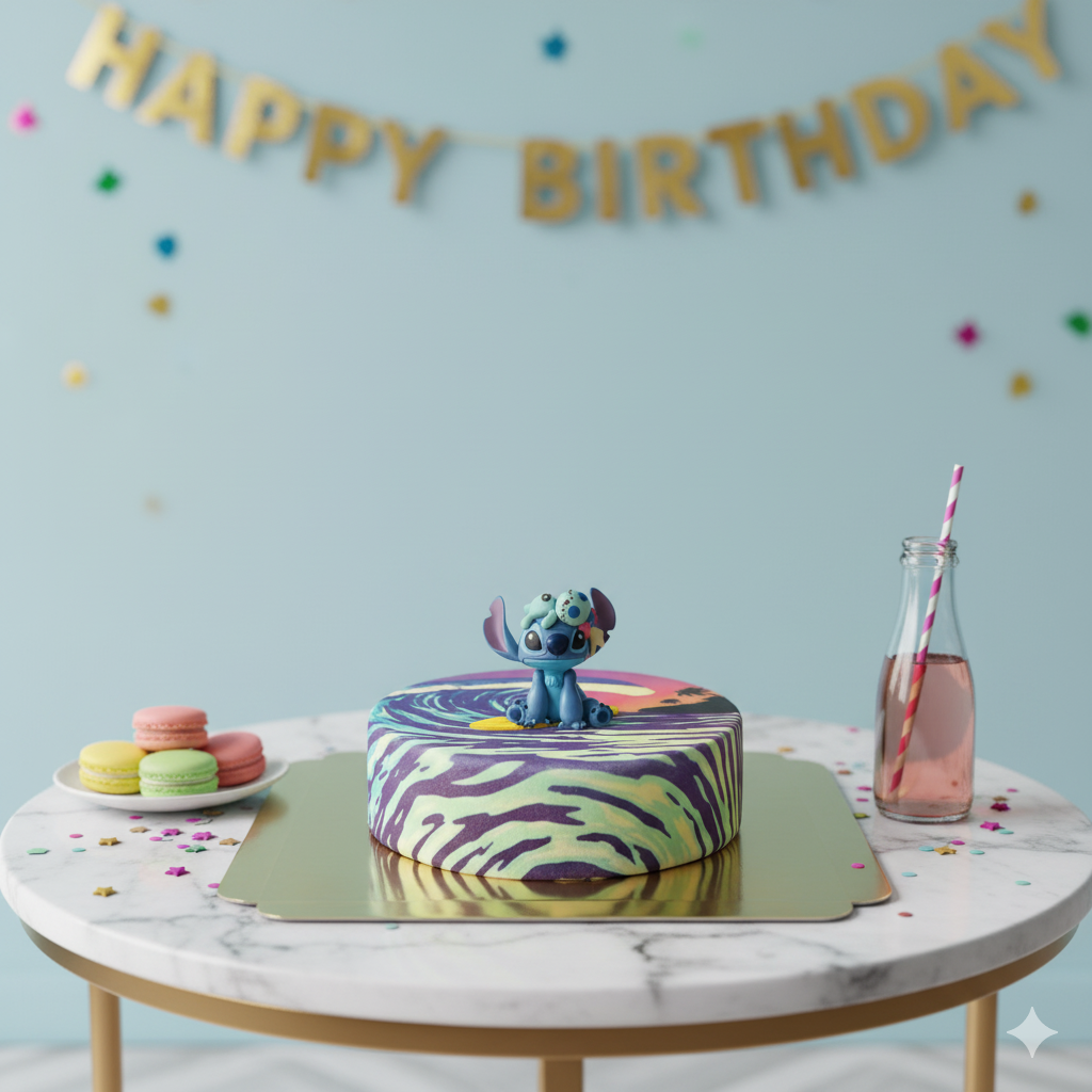 Stitch® auf Surfer-Torte