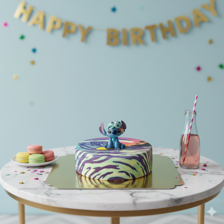 Stitch® auf Surfer-Torte