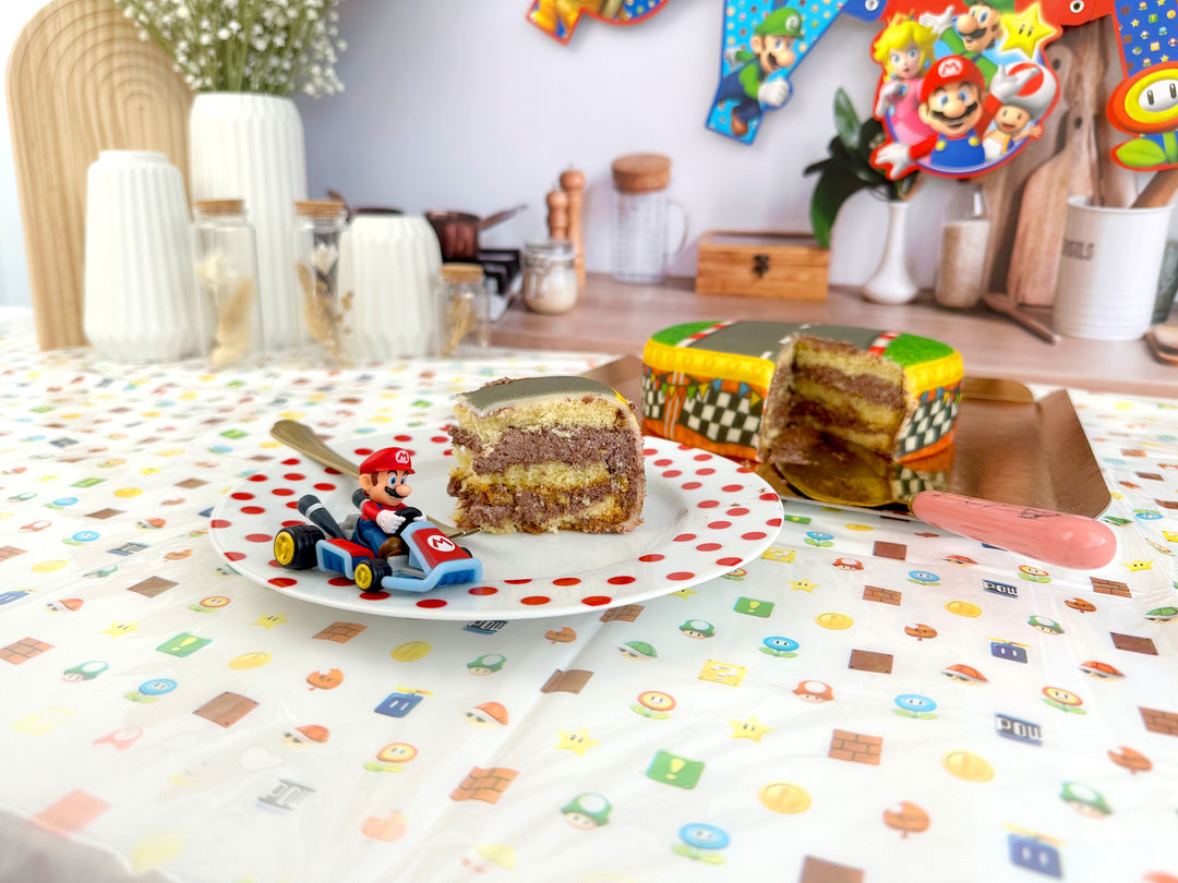 Mario Kart® auf Grasland-Rennstrecken-Torte