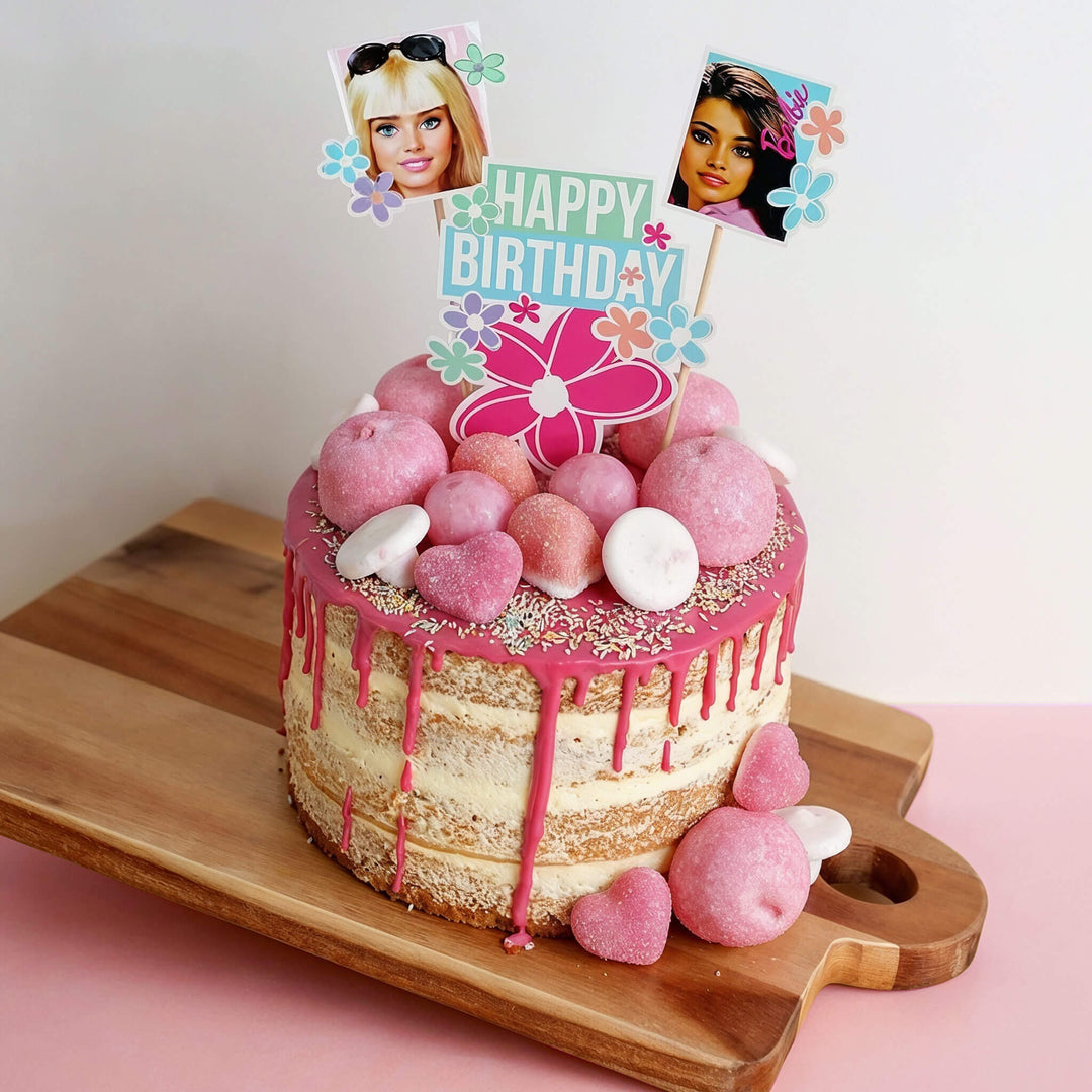 Torte mit Barbie®-Cake-Topper