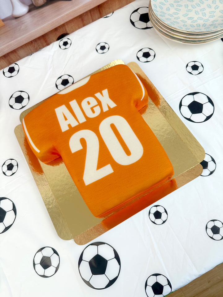 Fußballtrikot-Torte, einfarbig - verschiedene Farben