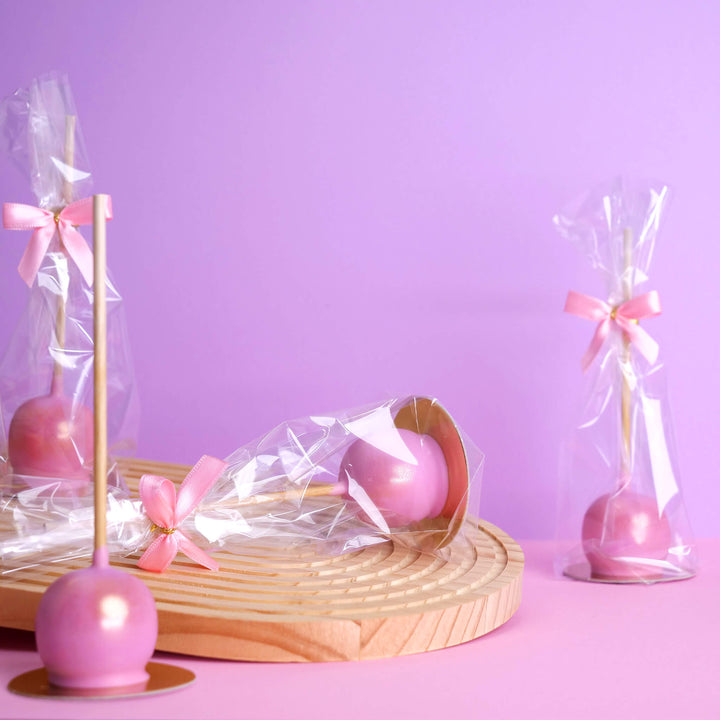 Valentinstags-Deluxe-Cake-Pops Rosa (10 Stück)