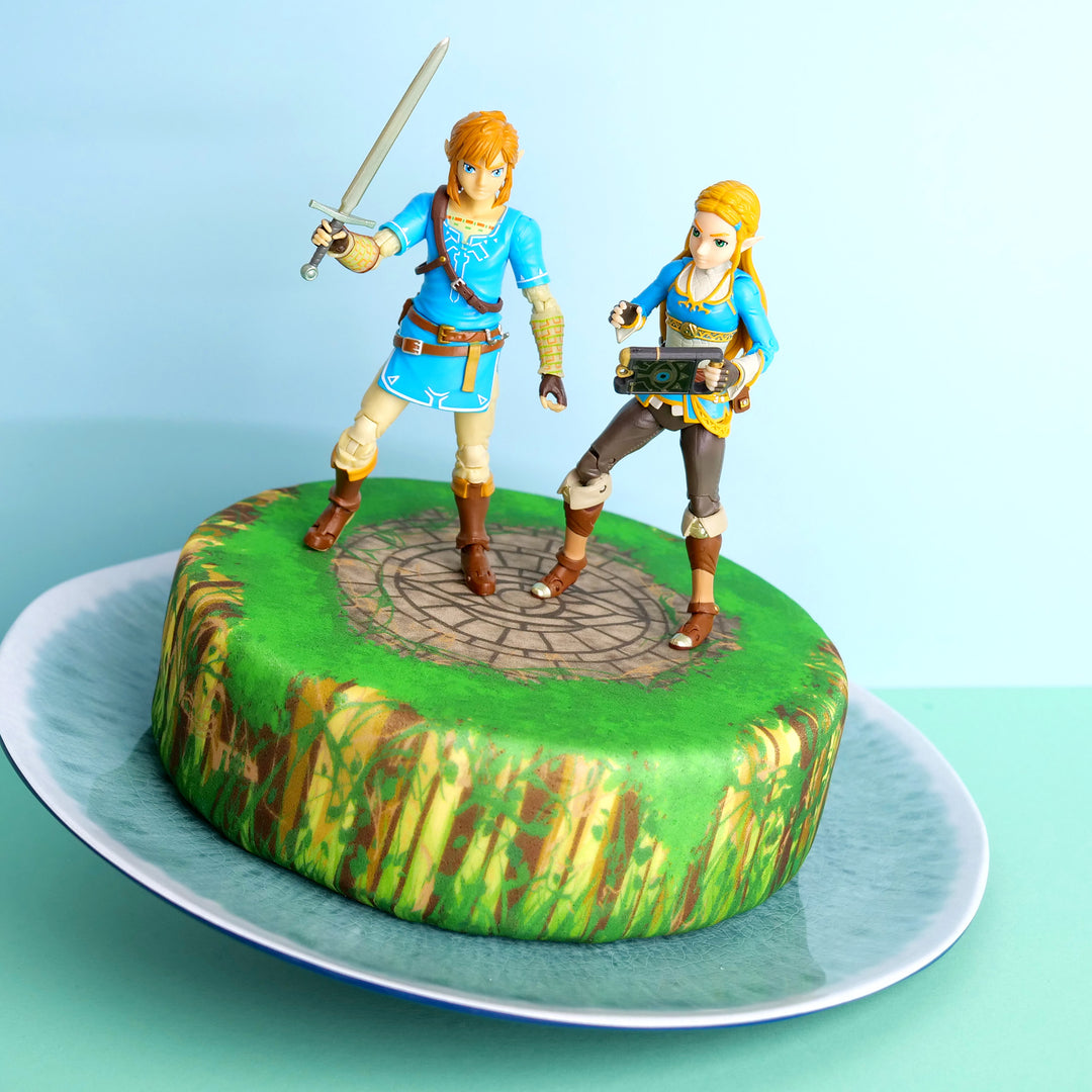 Zelda® & Link® auf Waldruine-Torte