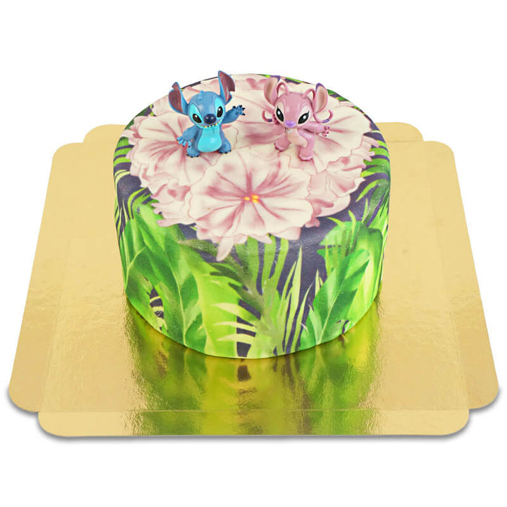 Angel & Stitch® auf tropischer Deluxe-Torte