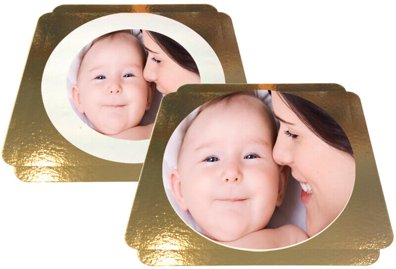 Runder Tortenaufleger aus Mandeldekormasse