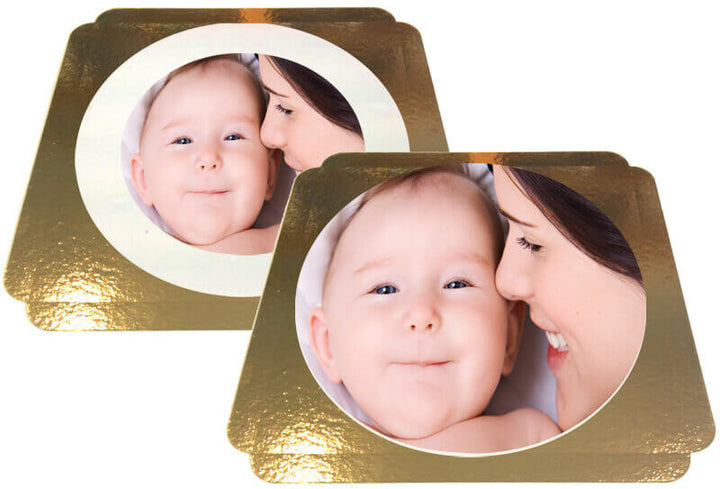 Runder Tortenaufleger aus Mandeldekormasse