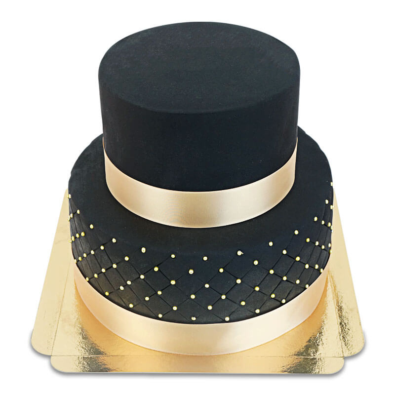 Schwarze Hochzeitstorte "Black Wedding"