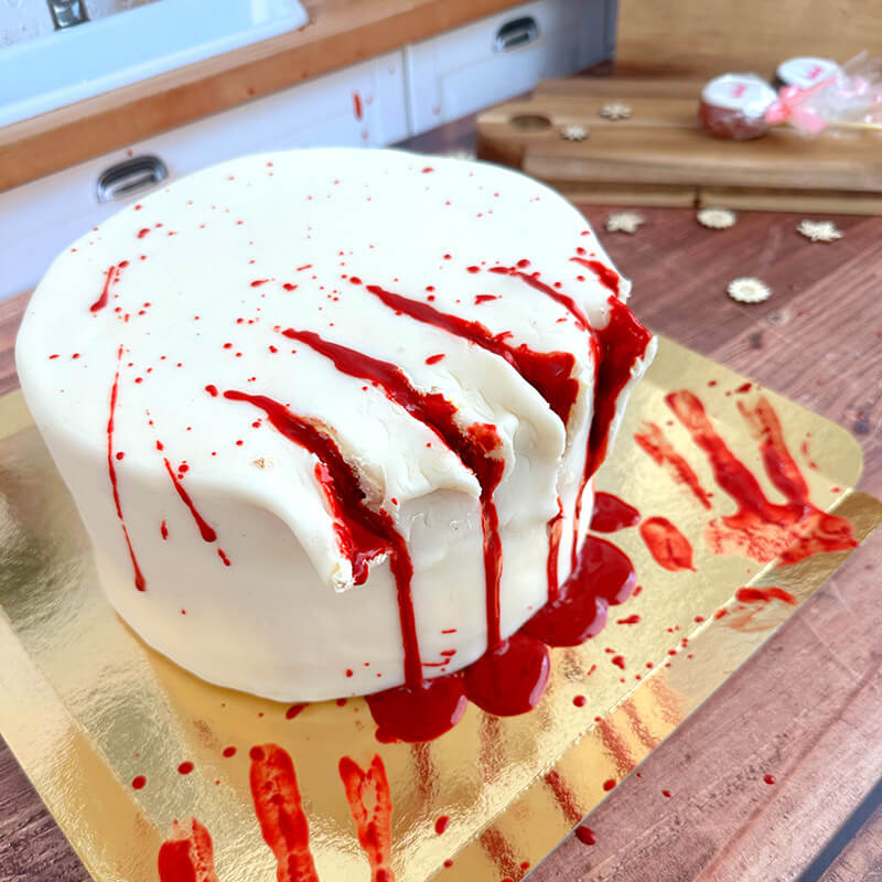 Blutige Halloween Torte