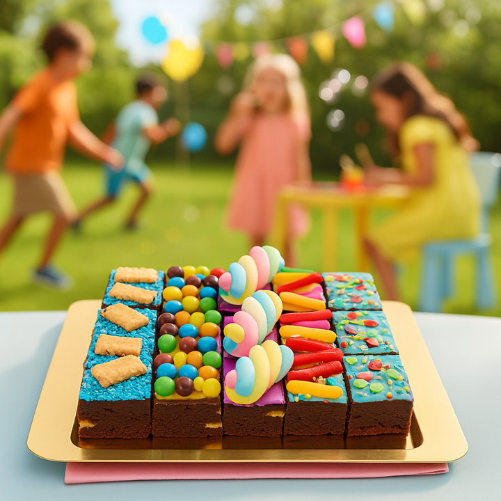 15 Brownies mit bunter Deko-Mix